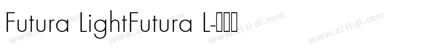 Futura LightFutura L字体转换